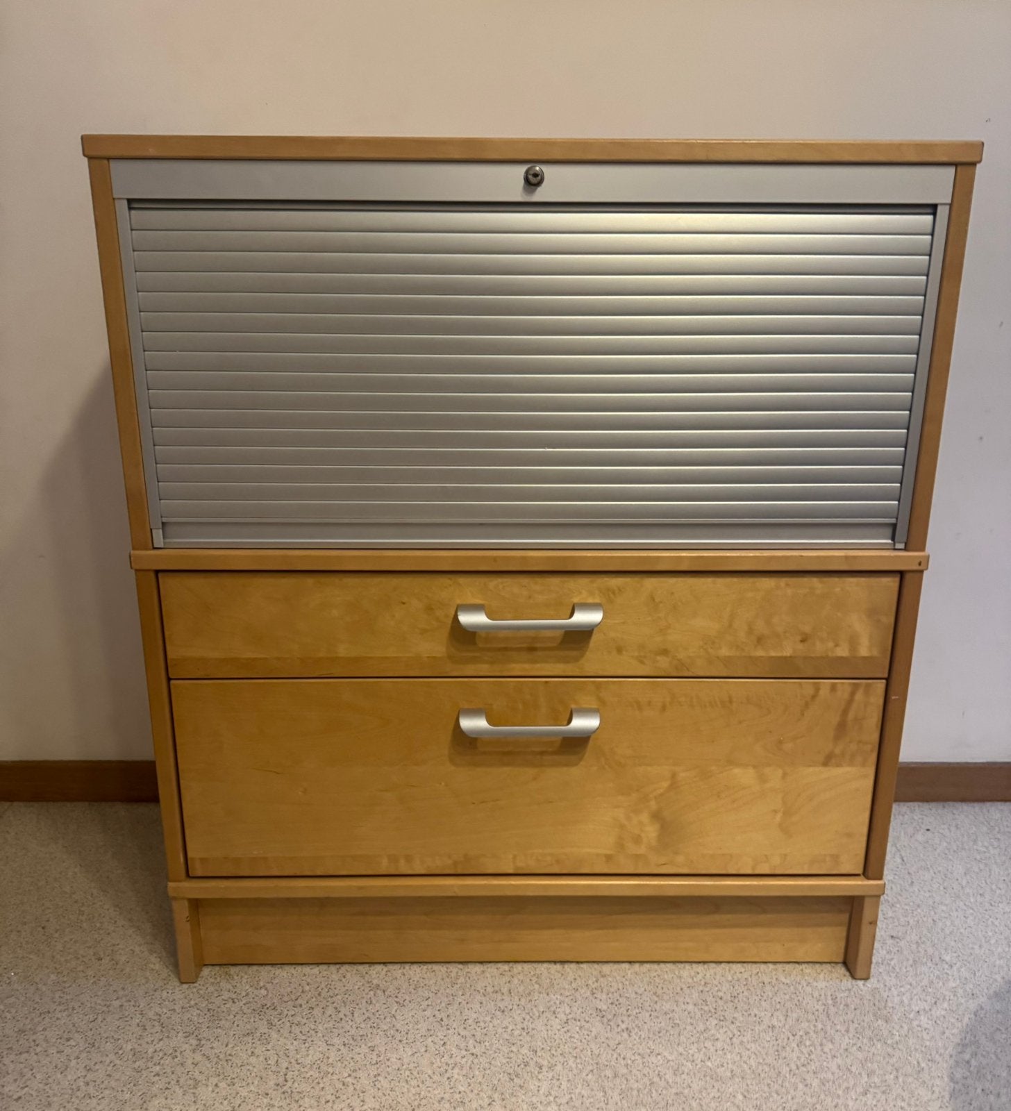 Meuble de rangement bureau érable massif, Maison & Meubles, Enlèvement, Comme neuf