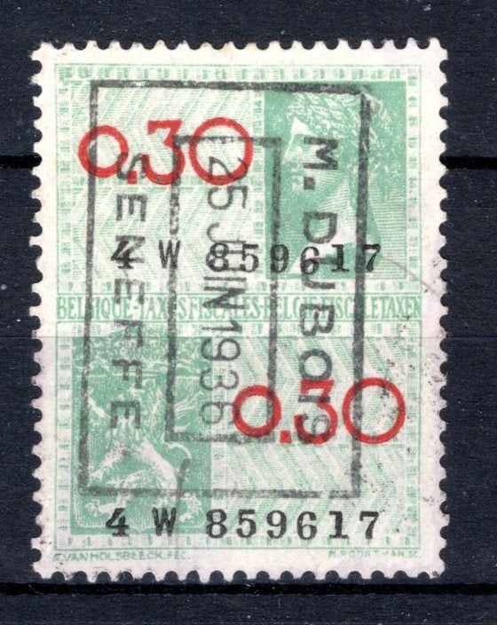 Fiscale zegel 1934 - 0,30, Verzenden