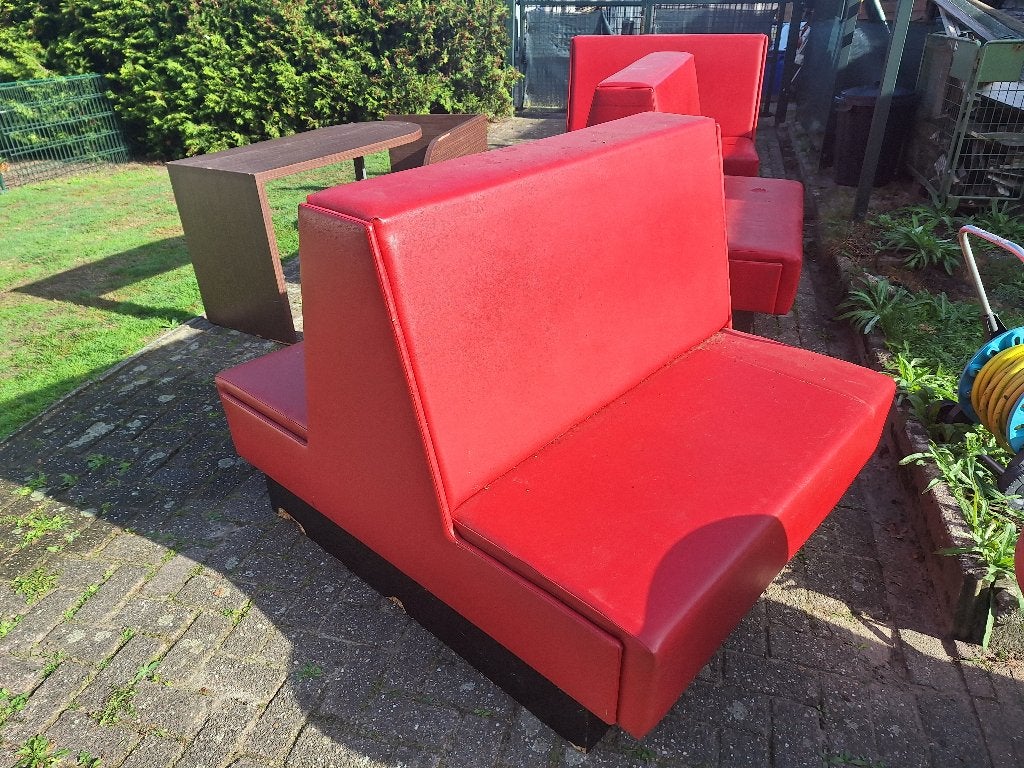 dinerbank en tafel, Maison & Meubles, 100 à 125 cm, Moins de 150 cm, Enlèvement, Utilisé