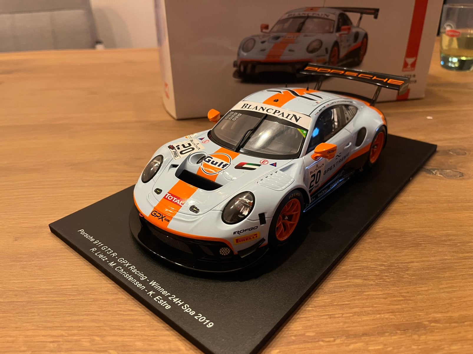 Porsche gulf winner 24h spa, Enlèvement ou Envoi, Comme neuf, Voiture, Autres marques