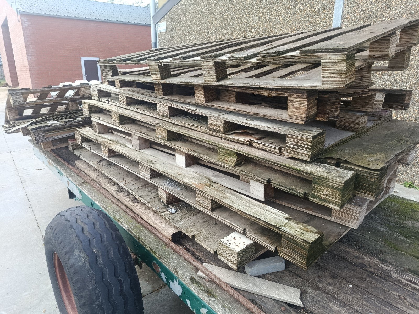 gratis palletten, Enlèvement