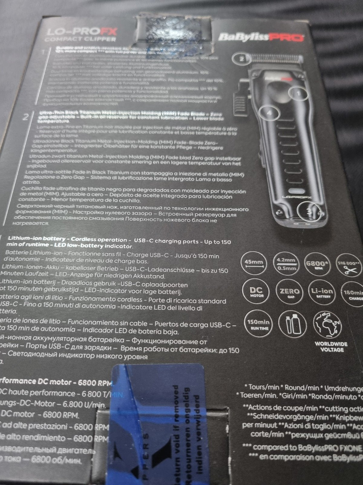 babyliss pro sans fil, Ophalen of Verzenden