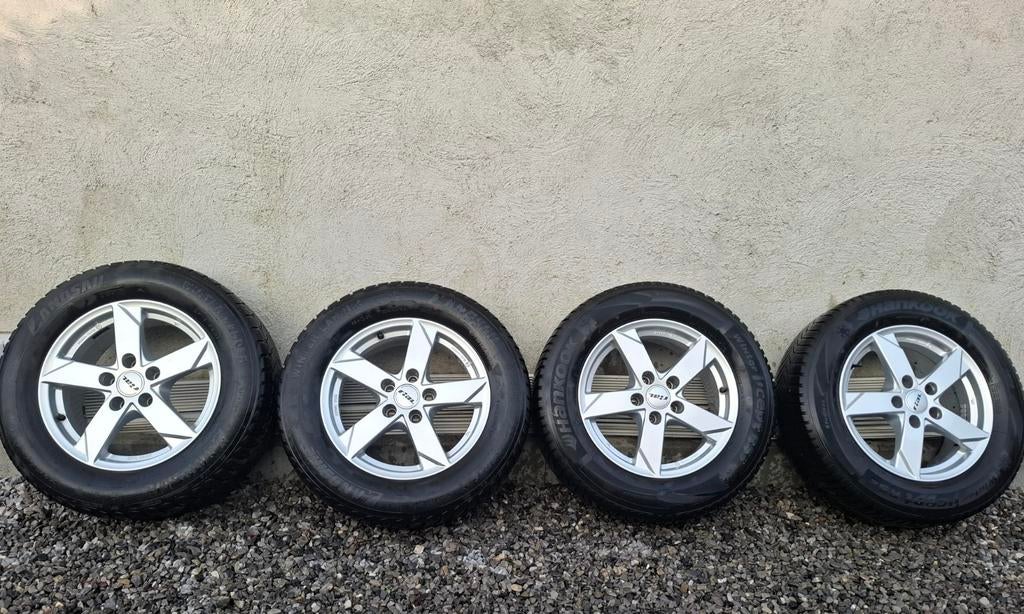 Jantes + pneus 16" 5 par 112 (Audi, vw, seat, skoda..), 16 inch, Winterbanden, Banden en Velgen