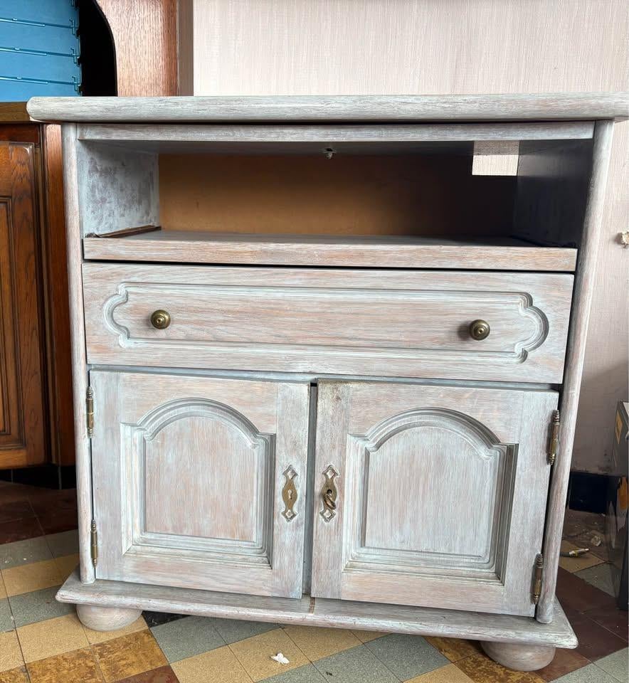 TV meubel - kast met uitschuif en draaibaar werkblad, Ophalen, Gebruikt, 50 tot 100 cm, Minder dan 100 cm