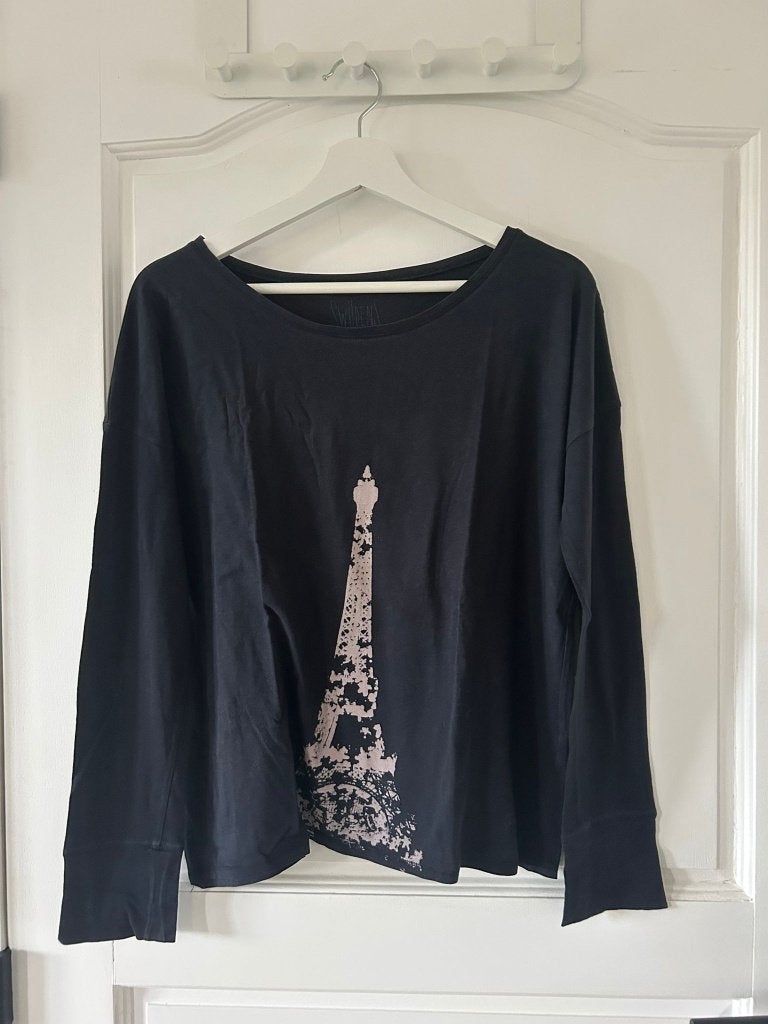 Longsleeve zwart Swildens maat M, Maat 38/40 (M), Zwart, Ophalen of Verzenden, Zo goed als nieuw