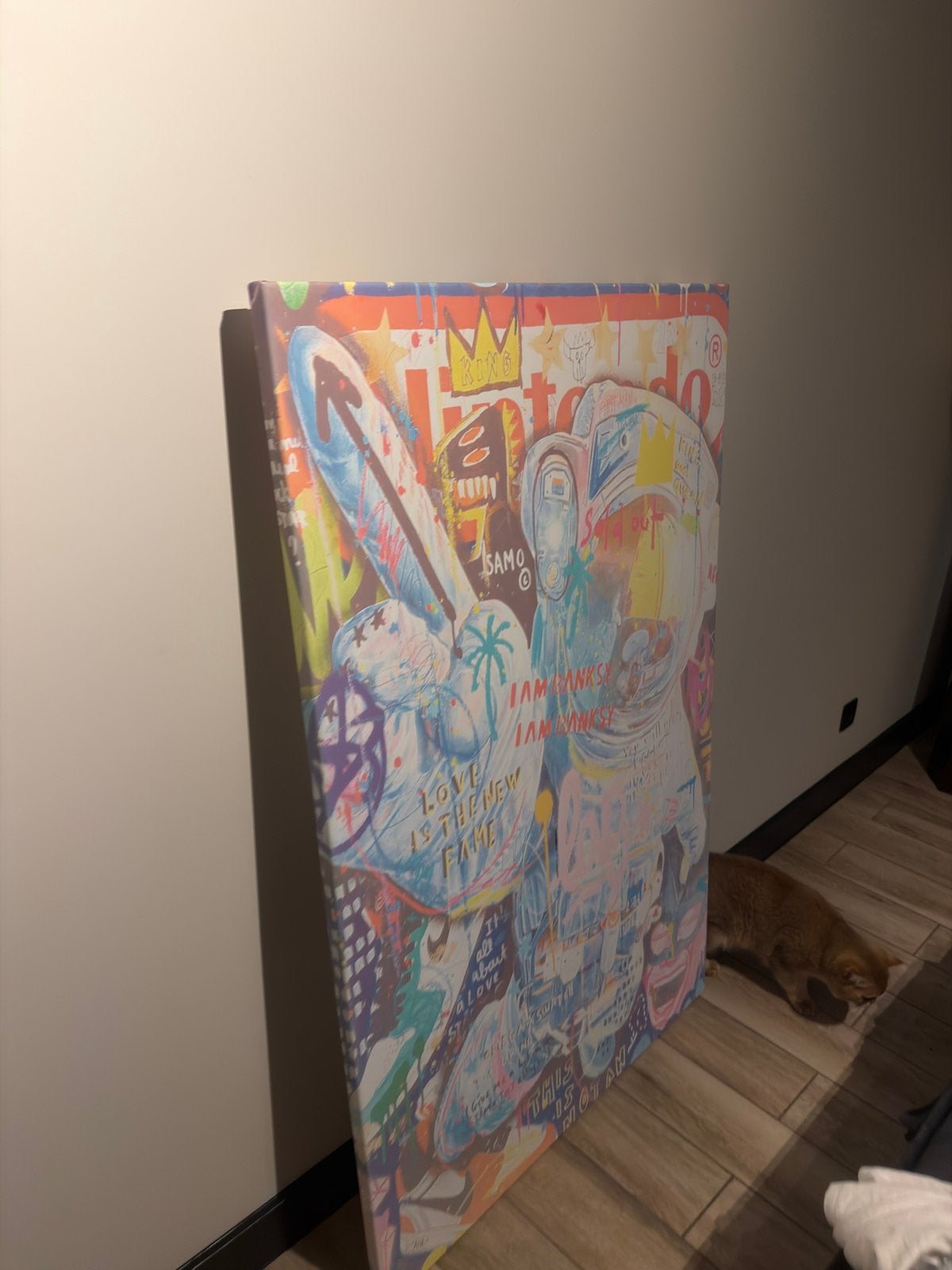Toile de peinture Banksy, Enlèvement ou Envoi, Comme neuf