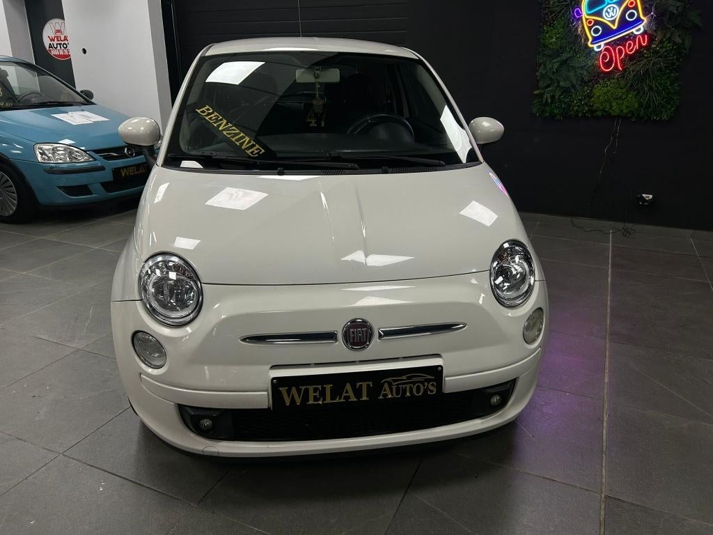 FIAT 500 1.2 BENZINE 111,000KM 2010 TOPSTAAT, Bluetooth, Euro 5, Wit, Bedrijf