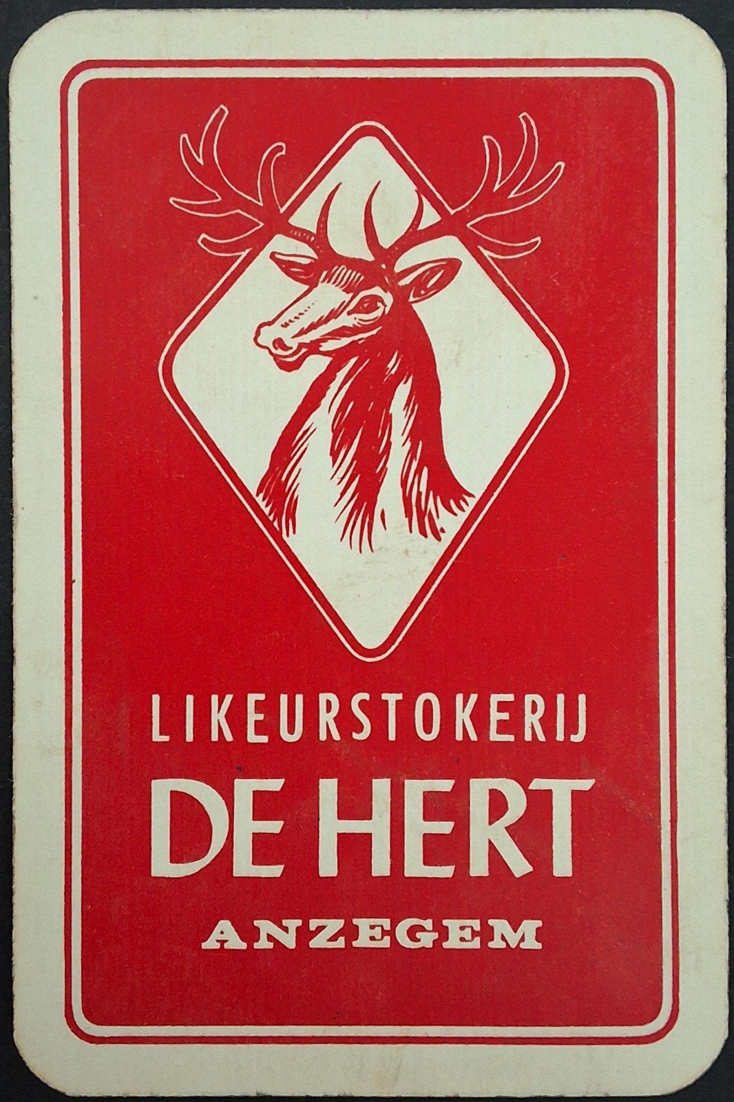 1 Speelkaart  De Hert, Verzamelen, Ophalen of Verzenden