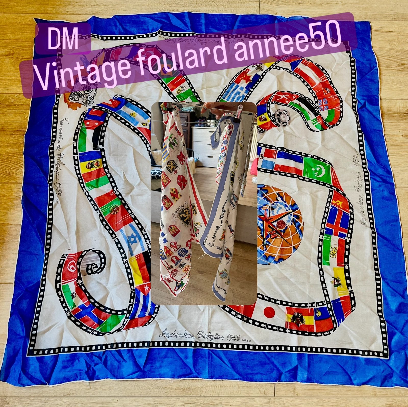 Foulards vintage annee 50, Vêtements | Femmes, Bonnets, Écharpes & Gants, Enlèvement, Neuf, Écharpe