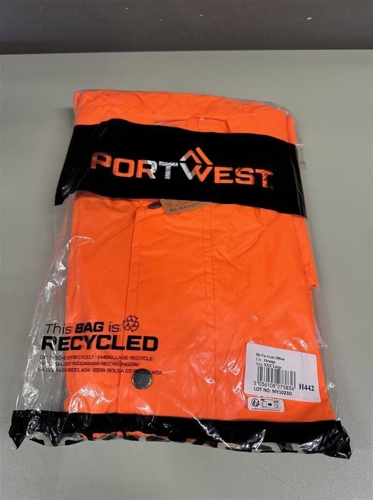 fluorescerende jas - Portwest Hi vis regenjas H442 Oranje Ma, Kleding | Heren, Jassen | Winter, Ophalen of Verzenden, Nieuw, Oranje