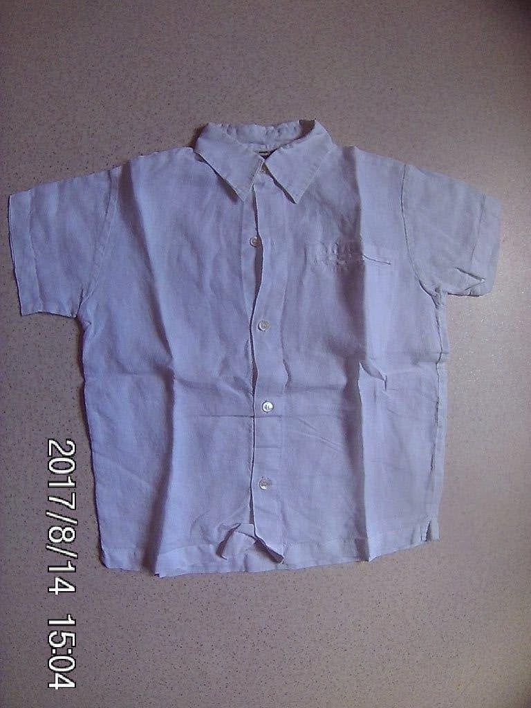 wit hemd korte mouwen jongen Simple Kids 128, Kinderen en Baby's, Kinderkleding | Maat 128, Ophalen of Verzenden, Jongen