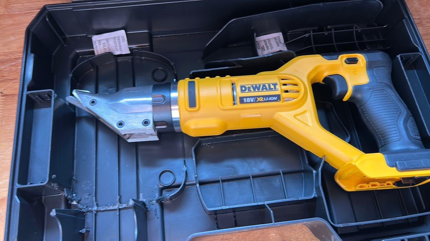 DEWALT PLAATSCHAAR DCS491, Doe-het-zelf en Bouw, Gereedschap | Zaagmachines, Zo goed als nieuw, Overige typen, Ophalen
