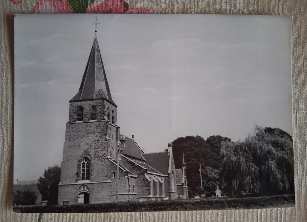 Vintage Postkaart Poederlee kerk, Ophalen of Verzenden