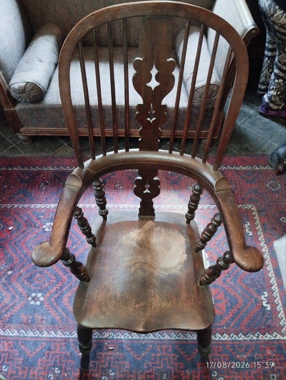 2 Fauteuils Windsor, Antiquités & Art, Enlèvement