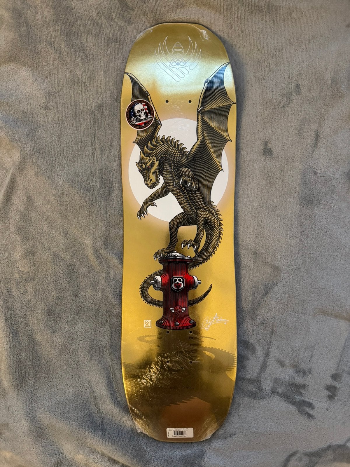 Powell-Peralta Andy Anderson Hydrant Gold Foil 8.4, Enlèvement ou Envoi, Neuf, Skateboard