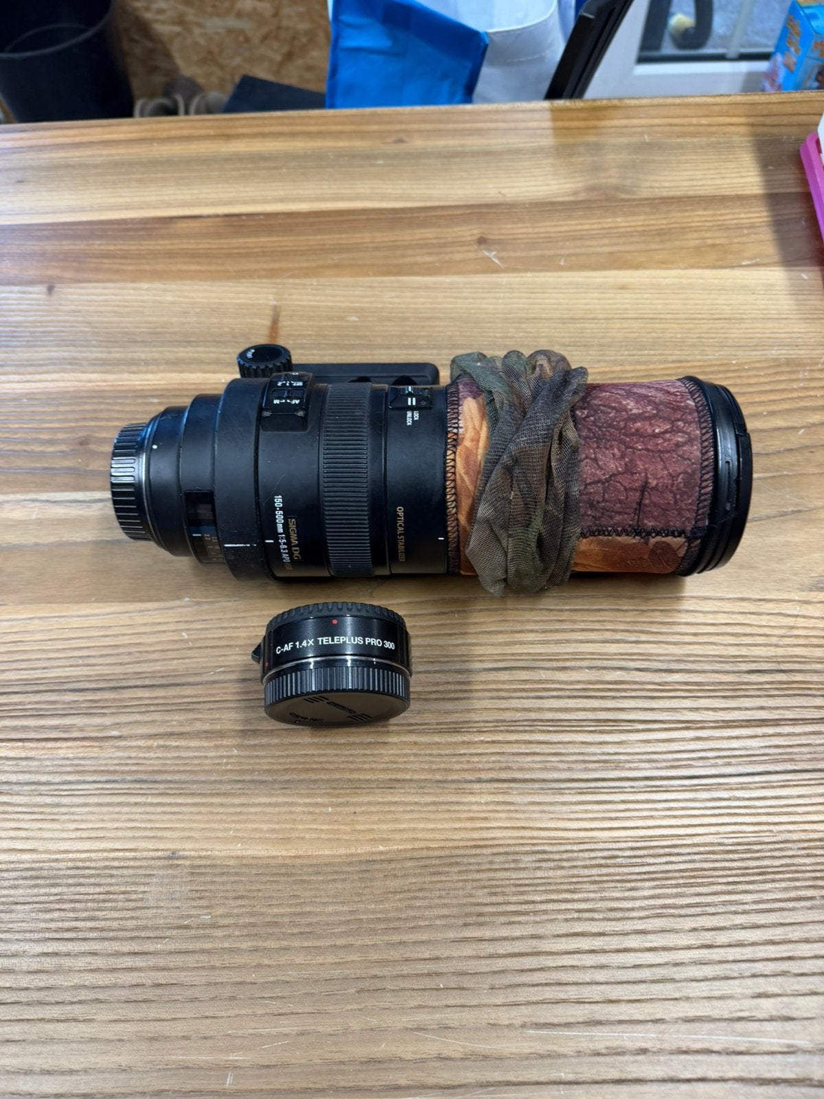 Telelens SIGMA voor canon 150/500, Audio, Tv en Foto, Ophalen, Canon, Telelens, Zonnekap