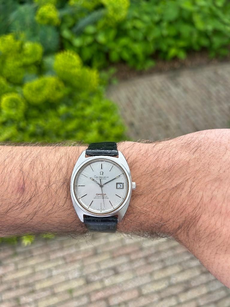 Omega constellation 168.0056, Handtassen en Accessoires, Horloges | Heren, Gebruikt, Polshorloge, Omega, Kunststof, Kunststof