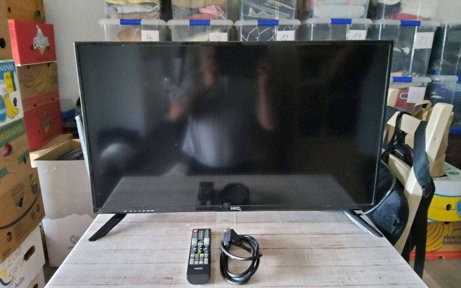 hkc tv, Audio, Tv en Foto, Televisies, Ophalen, 50 Hz, Smart TV, Gebruikt