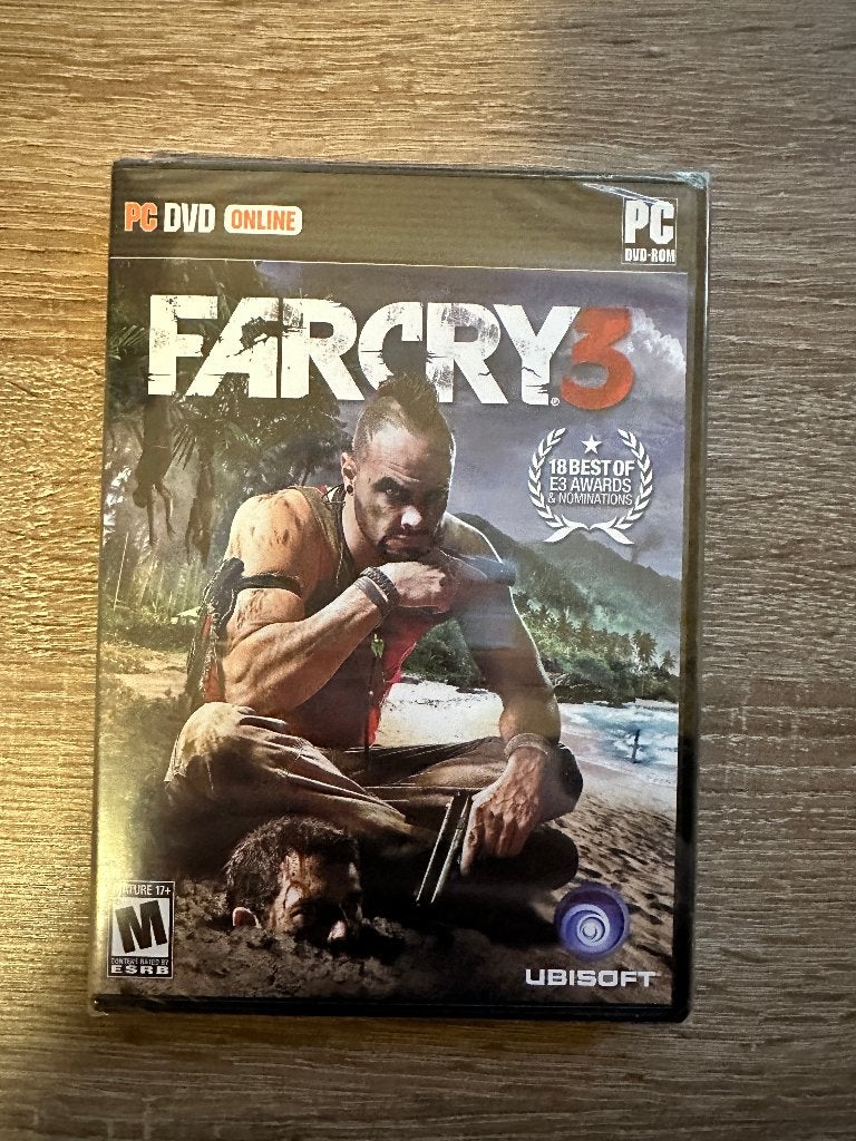 [NIEUW] Far Cry 3 PC DVD (+ GRATIS Far Cry 2), Games en Spelcomputers, Vanaf 18 jaar, 1 speler, Nieuw, Eén computer