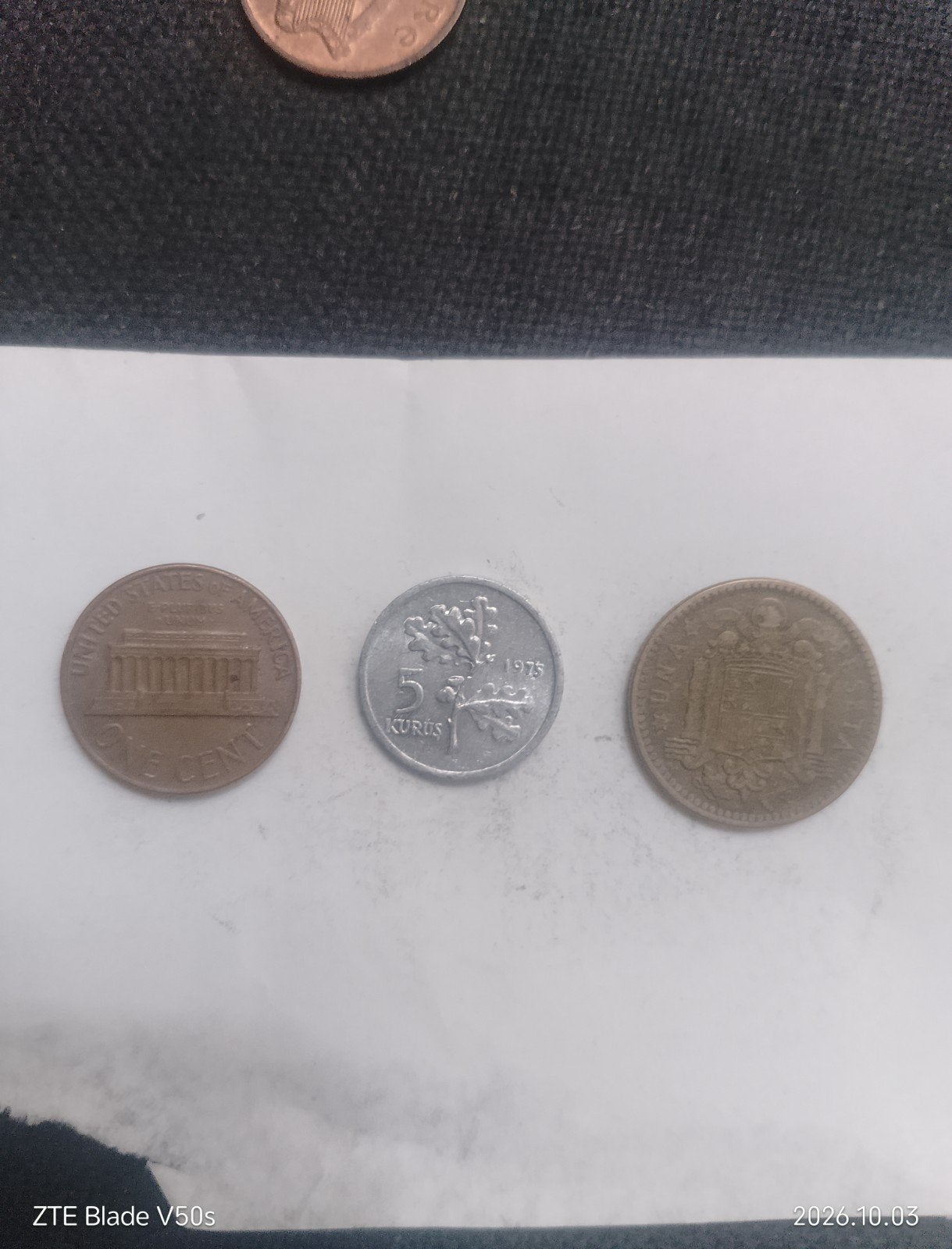 pièce de monnaie, Enlèvement ou Envoi