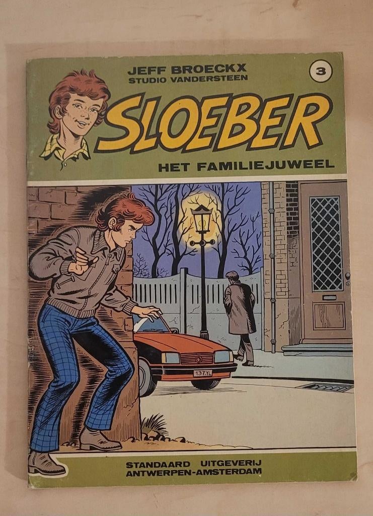 Sloeber: Het Familiejuweel, Boeken, Eén stripboek, Ophalen of Verzenden, Gelezen, Jeff Broeckx