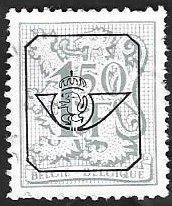 1 Postzegel België 1977 Cijfer op heraldieke leeuw en wimpel, Oblitéré, Enlèvement ou Envoi, Affranchi, Oblitération 1er jour