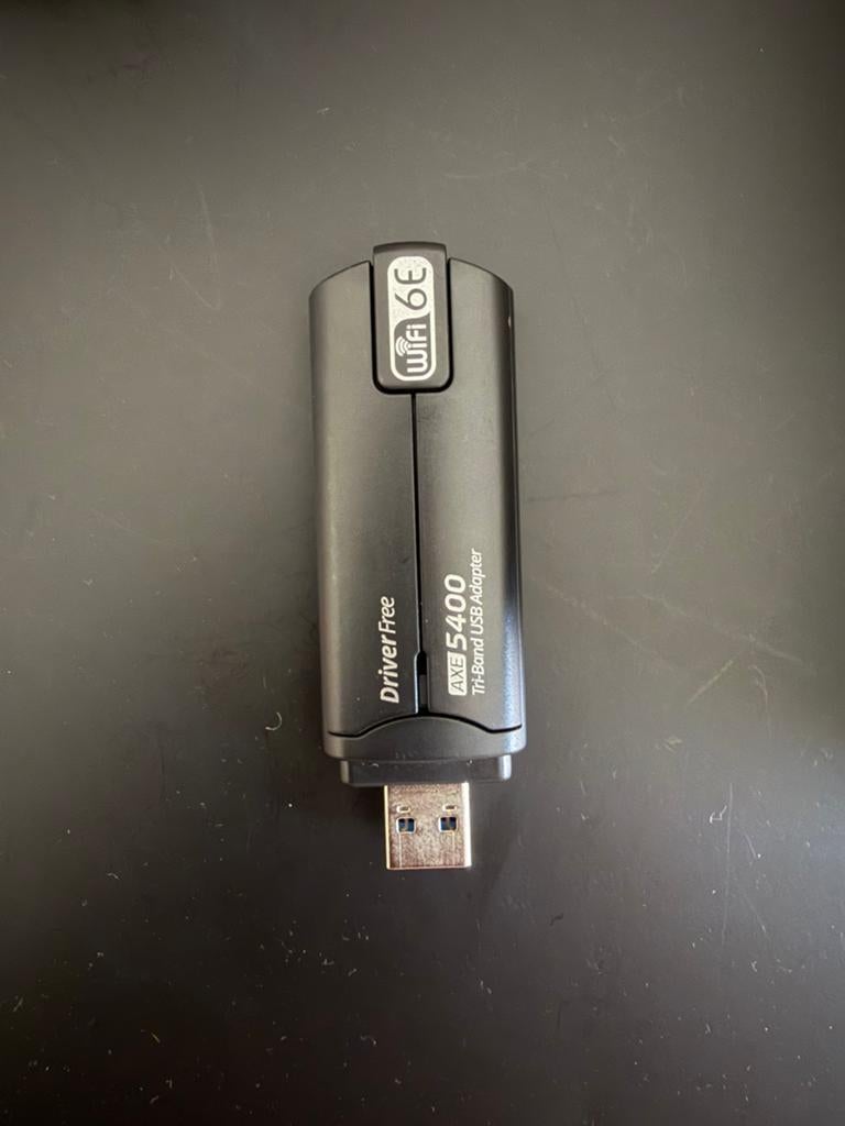 AXE5400 WiFi 6E USB Adapter – Tri-Band – High Speed🚀, Ophalen of Verzenden, Zo goed als nieuw