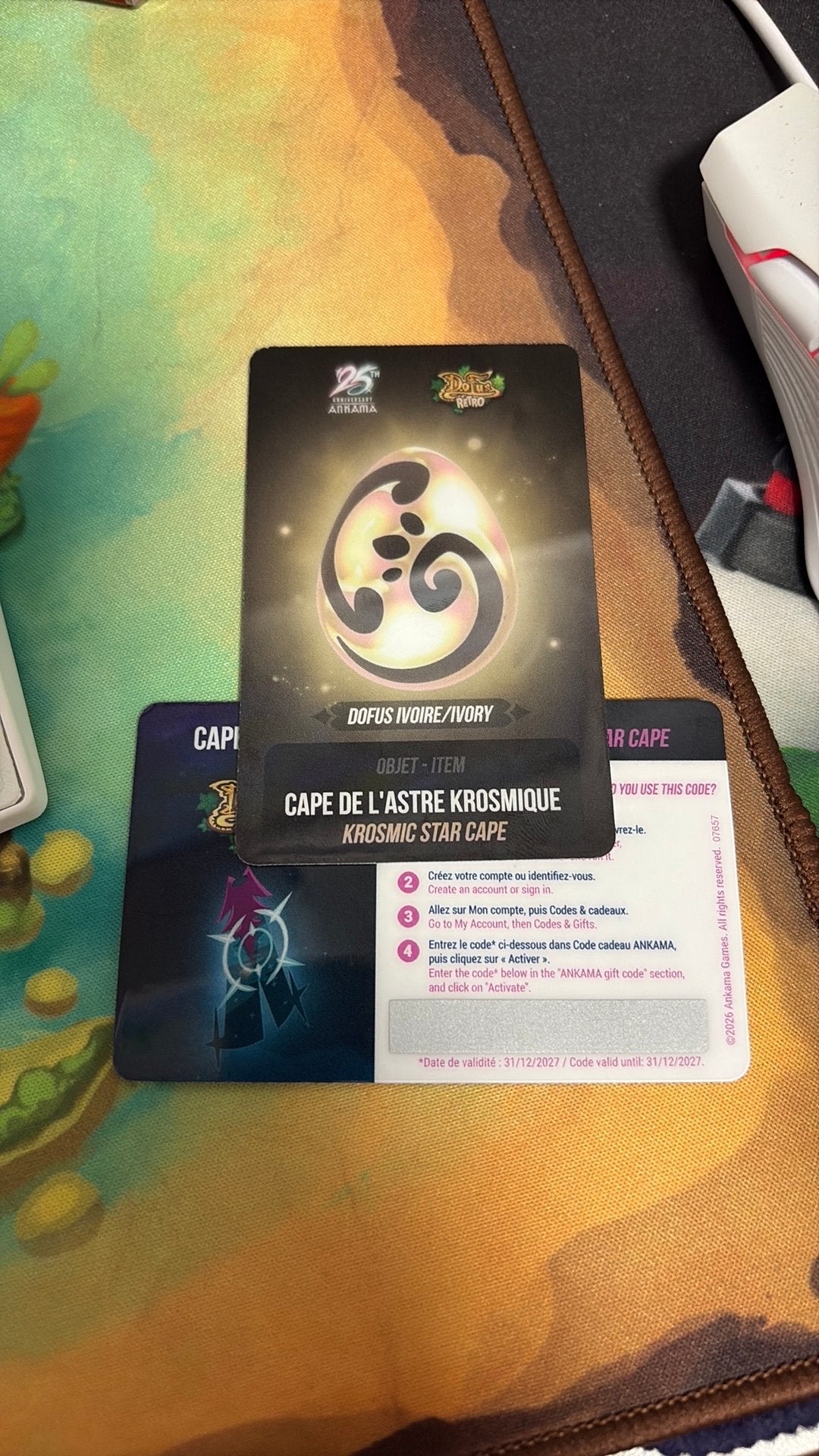 Carte loterie convention 2026 Dofus, Enlèvement, Comme neuf