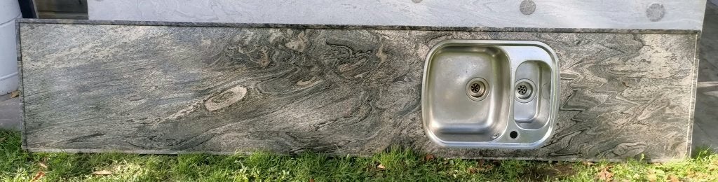 graniet keukenblad aanrechtblad buitenkeuken kookeiland €249, Tuin en Terras, Ophalen, Zo goed als nieuw, Houtskool, Vrijstaand