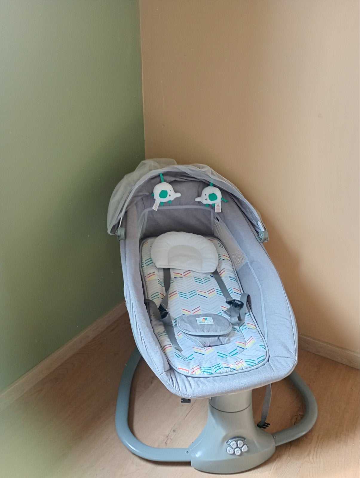 Elektrische babywieger Mastela, Wipstoel, Ophalen, Overige merken, Met gordel(s) of riempje(s)
