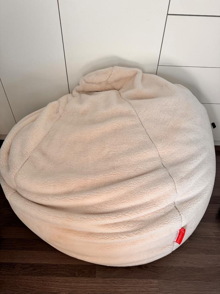 Zitzak, Huis en Inrichting, Ophalen, Zo goed als nieuw, Beige, Zitzak