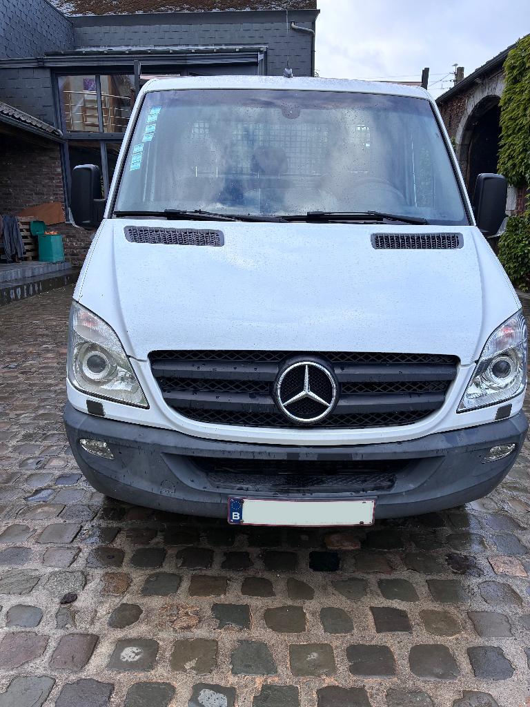 Mercedes Sprinter 2013 W906 Tribenne, Airco, Caméra, Autos, Euro 5, Achat, Feux de virage, 3 places