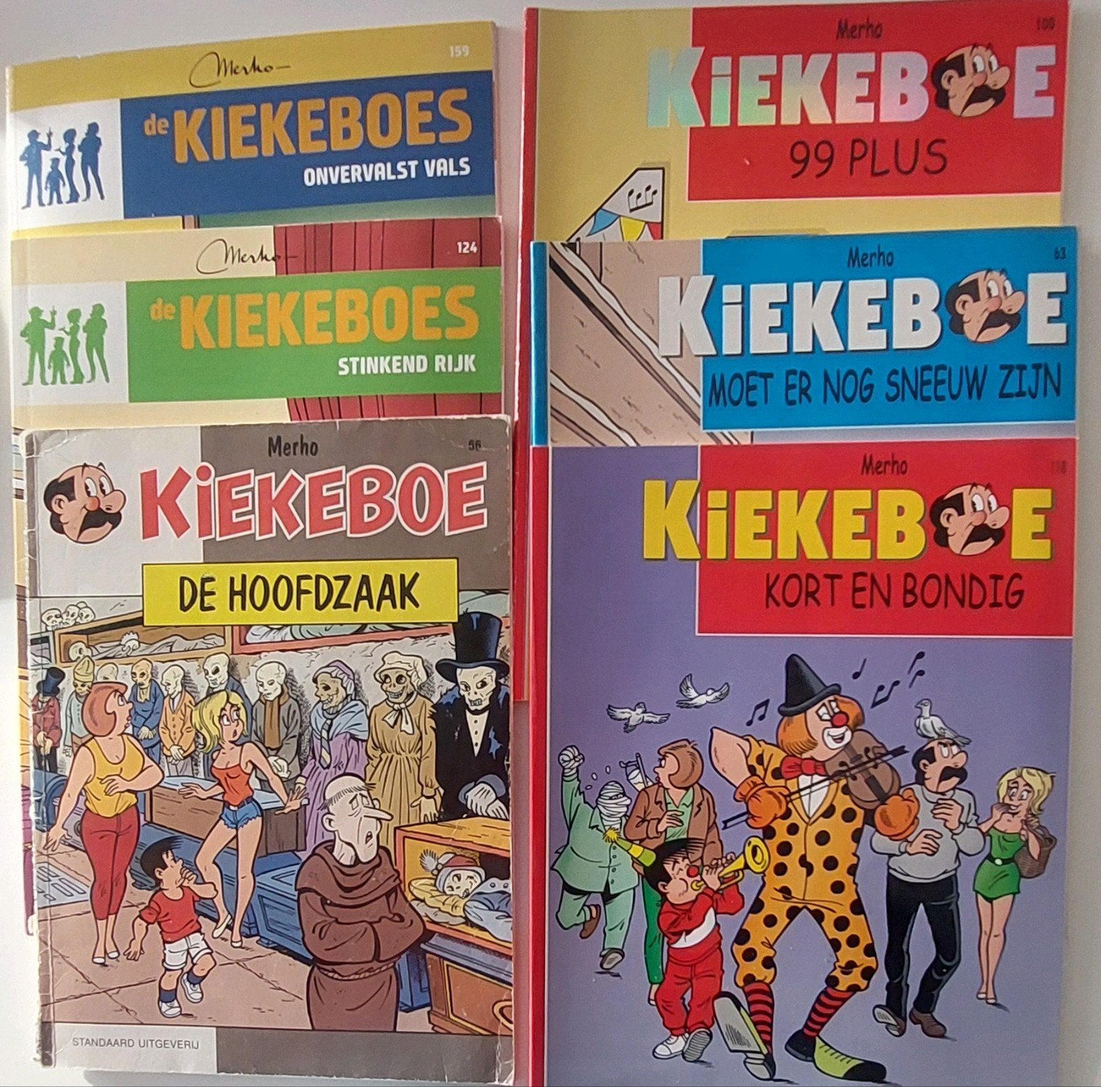 strip Kiekeboe 6 stuks, Ophalen of Verzenden
