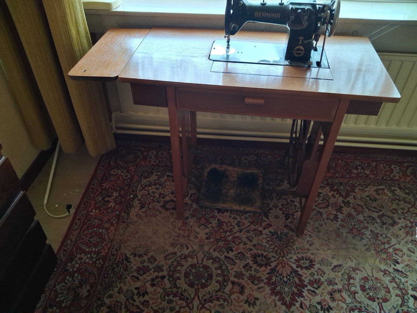 oude naaimachine, Enlèvement