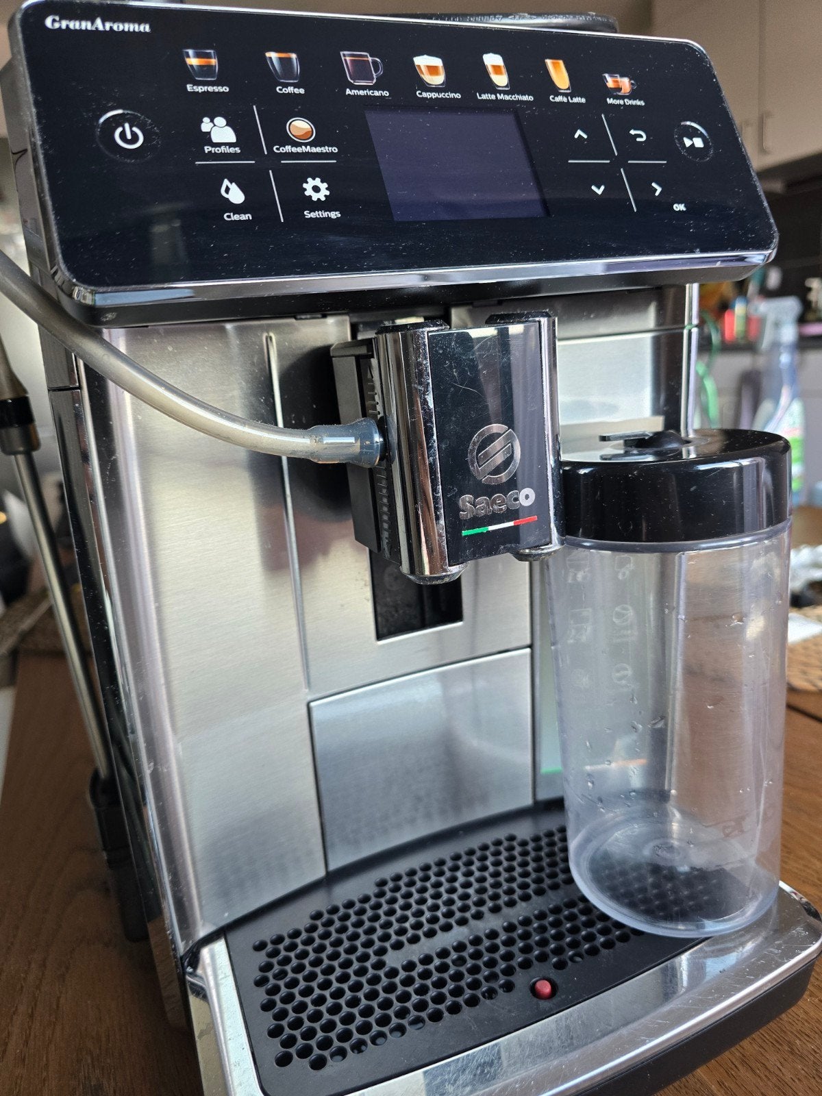Volautomatische espressomachine Saeco sm6580, Verzenden, Gebruikt, Koffiemachine