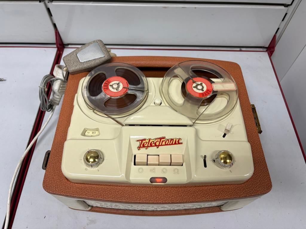 Vintage TELECTRONIC bandrecorder - 60 - Zeer goede staat, Audio, Tv en Foto, Ophalen, Bandrecorder