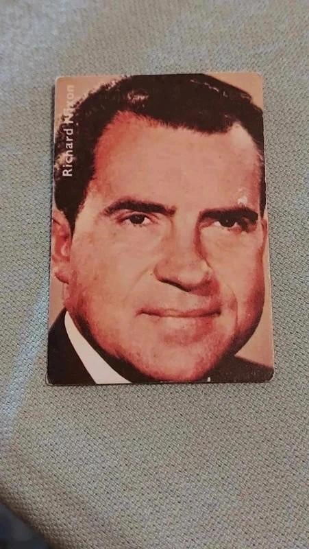Prentje/Chromo : Richard Nixon / Victoria, 1960 tot 1980, Gebruikt, Ophalen of Verzenden, Prent