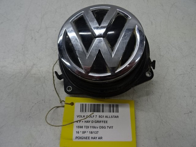 POIGNEE COFFRE / HAYON ARRIERE Golf VII (AUA) (5G9827469), Utilisé, Volkswagen