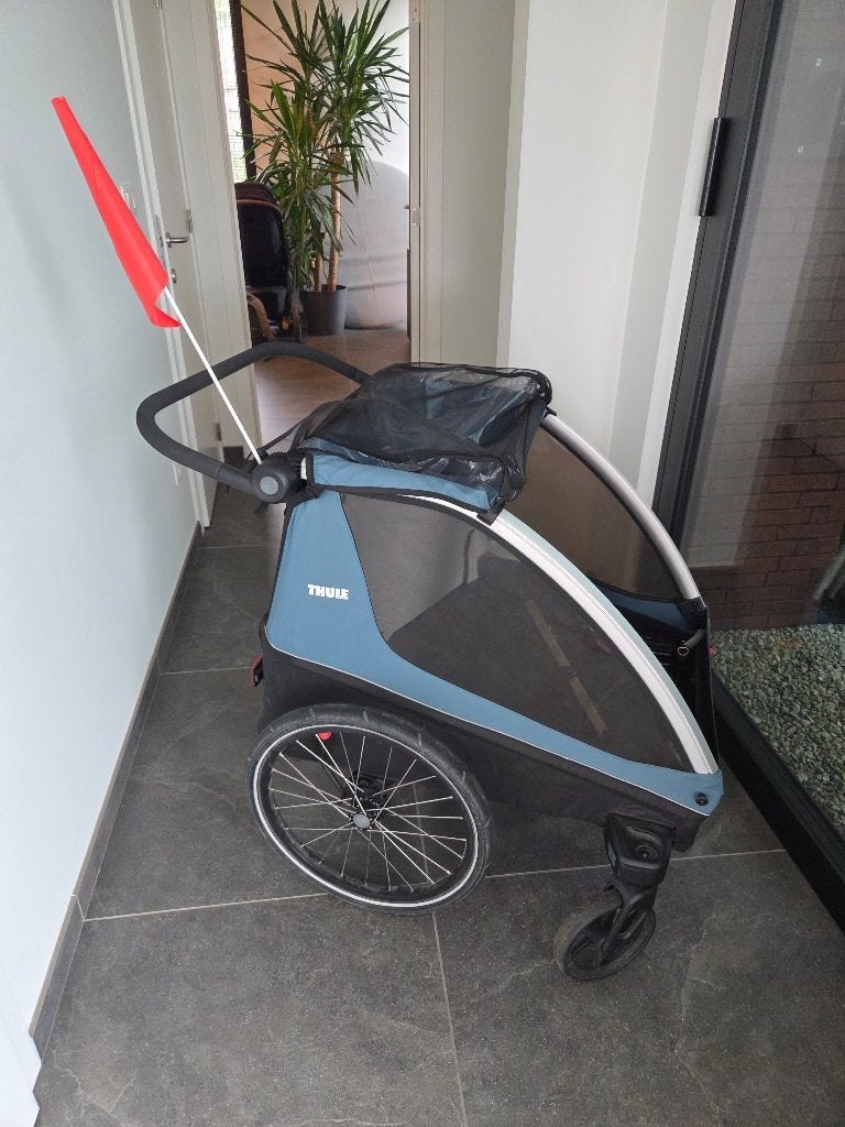 Remorque à vélo Thule Courrier, Vélos & Vélomoteurs, Accessoires vélo | Remorques, 40 à 60 kg, Comme neuf, Enlèvement, Suspension