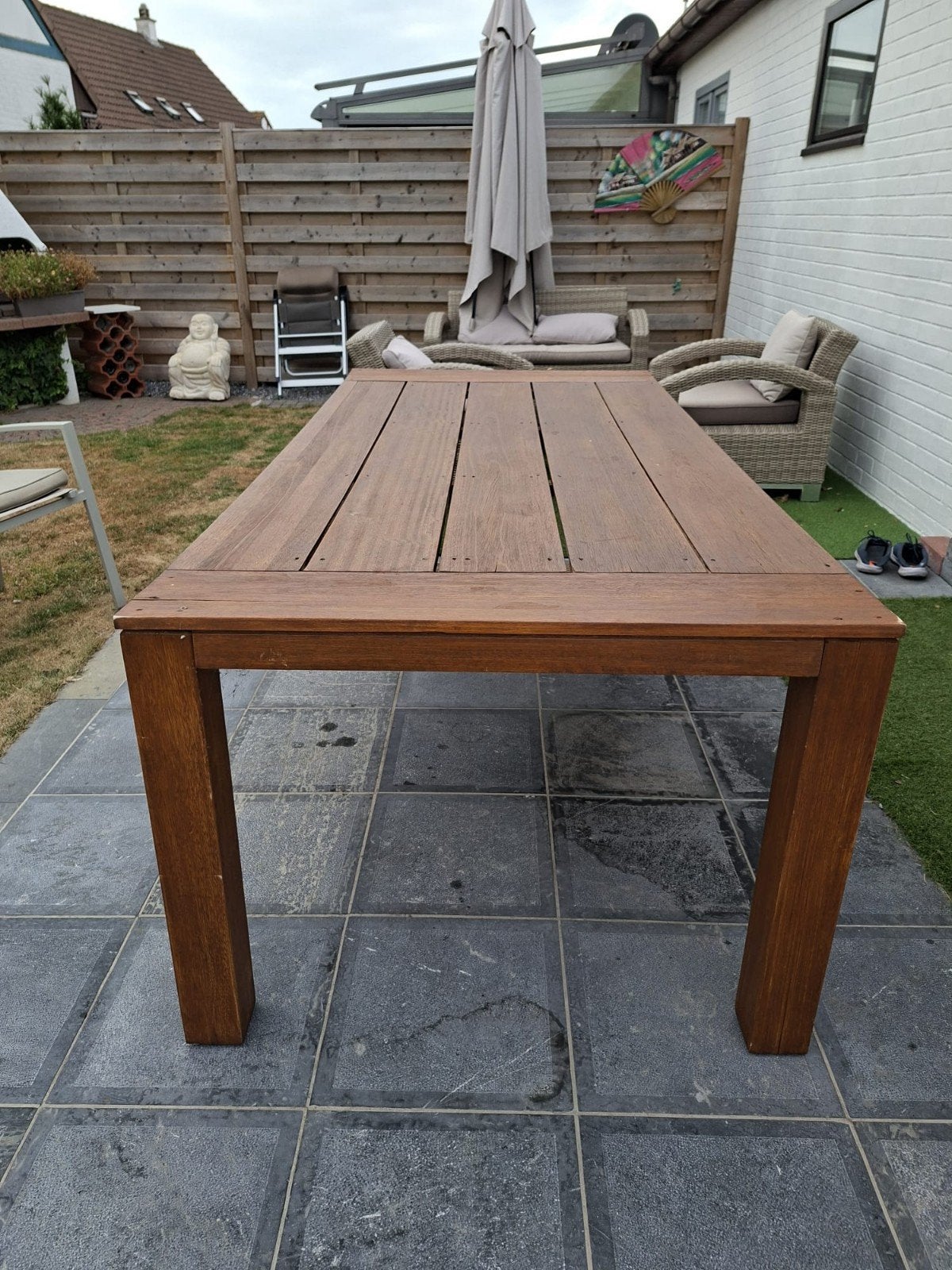 Table d'extérieur en teck, Jardin & Terrasse, Tables de jardin, Enlèvement