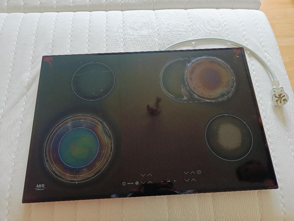 AEG elektrisch kookvuur, Elektronische apparatuur, Ophalen, Gebruikt, 4 kookzones, Inbouw