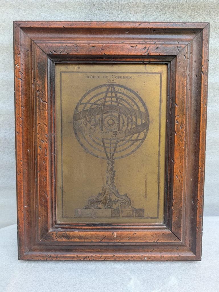 Sphère de Copernic - astronomische messingplaat, Enlèvement