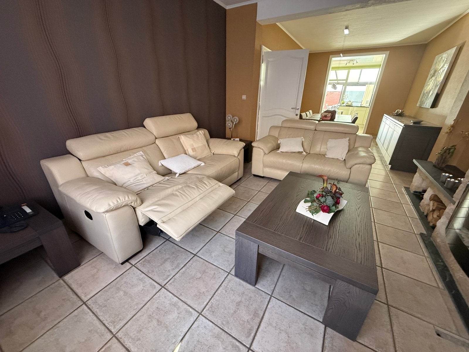 1x 3-zit en 1x 2-zit te koop, Tuin en Terras, Ophalen, Gebruikt