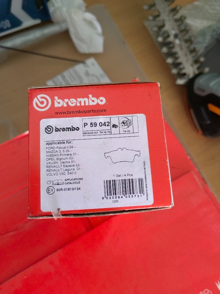 Nieuwe remblokken Brembo P 59 042, Ophalen, Opel