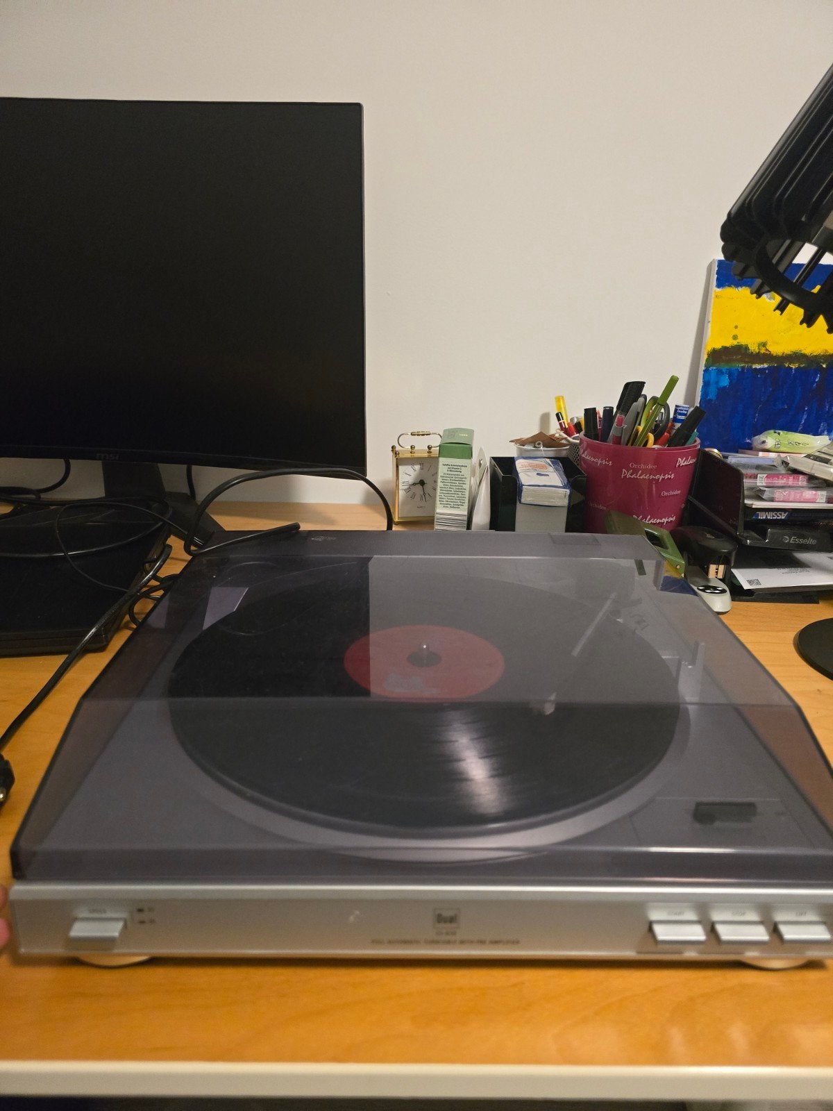 tourne disque Dual cs 410 tout fonctionne bien, Enlèvement ou Envoi, Utilisé, Tourne-disque, Dual