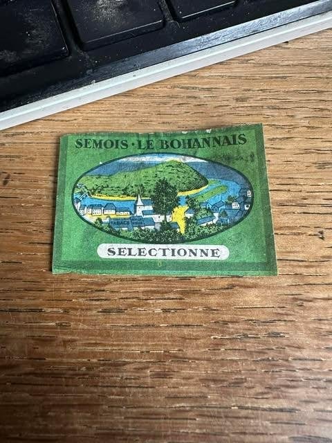 luciferdoos etiket label semois le bohannais selectionne, Info@lebohanli.dc, Gebruikt, Ophalen of Verzenden, Le bohannais