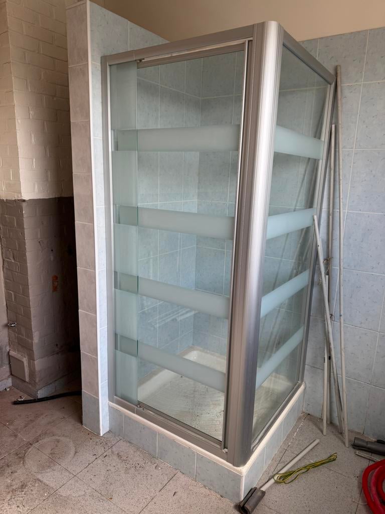 Douchecabine 900x900, Ophalen, Gebruikt, 75 cm of meer, 50 tot 100 cm