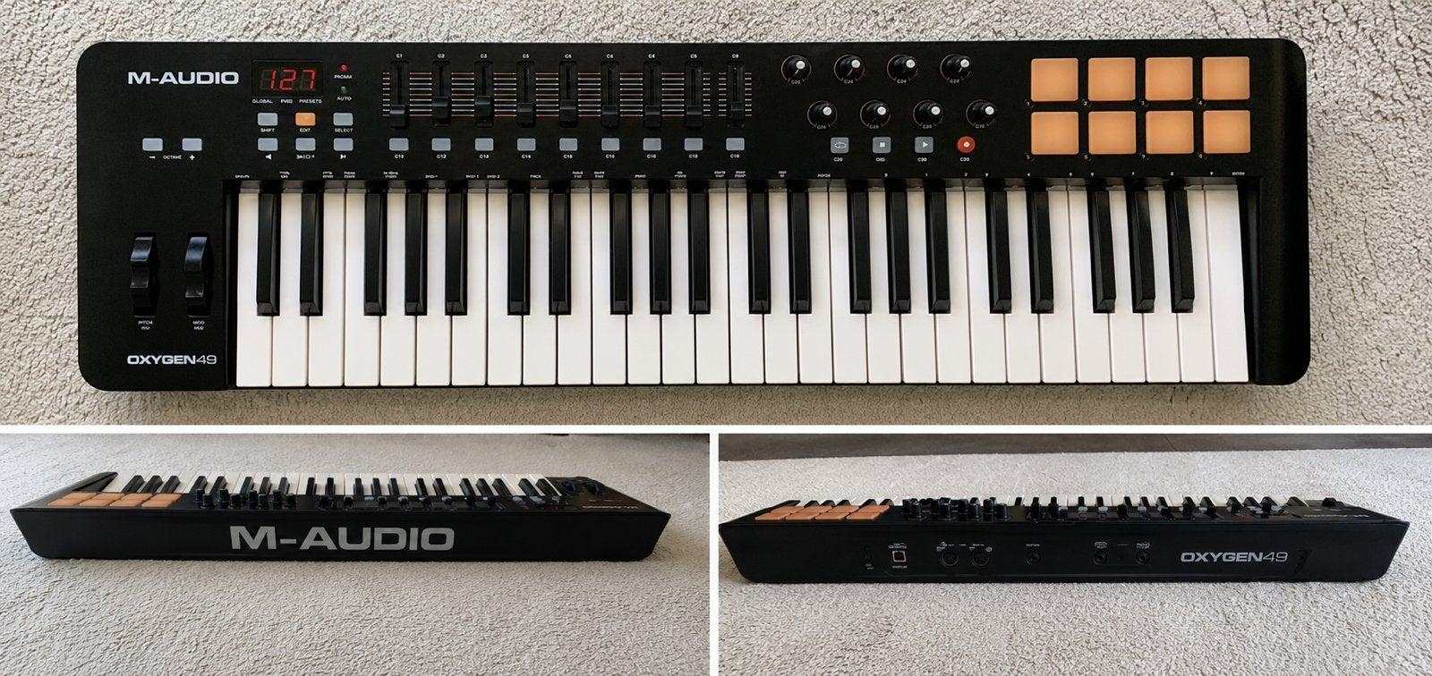 Clavier Midi M-Audio Oxygen 49, Musique & Instruments, Équipement Midi, Comme neuf, Enlèvement