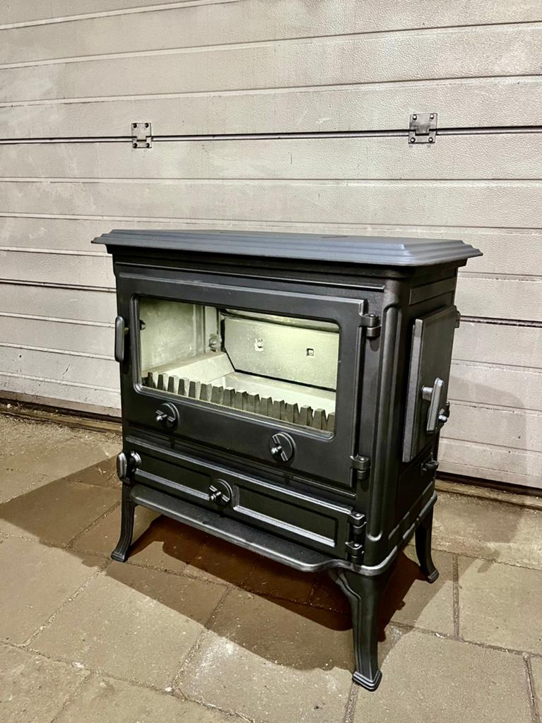 Houtkachel allesbrander houtstoof houtvuur vuurtje, Huis en Inrichting, Kachels, Ophalen, Zo goed als nieuw