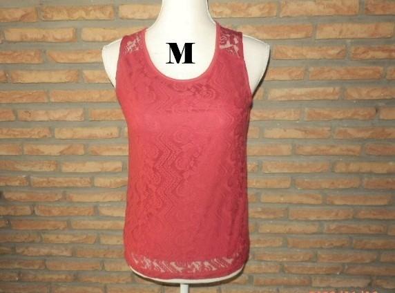 (101)- blouse femme t.38 rouge - atmosphére -, Maat 38/40 (M), Ophalen of Verzenden, Zo goed als nieuw, Atmosphére